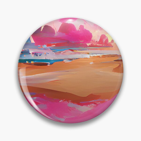 Item preview, Seaside Abstract Pink Painting designed and sold by Unaiza Khalid.