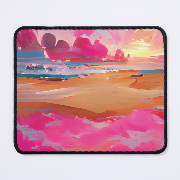 Item preview, Seaside Abstract Pink Painting designed and sold by Unaiza Khalid.