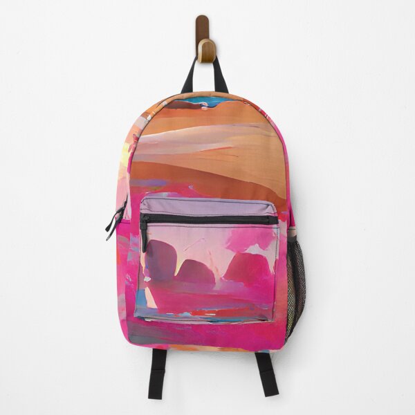 Item preview, Seaside Abstract Pink Painting designed and sold by Unaiza Khalid.