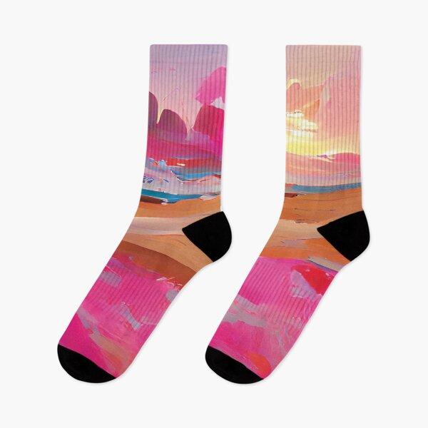 Item preview, Seaside Abstract Pink Painting designed and sold by Unaiza Khalid.