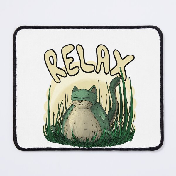 Item preview, Relax cat designed and sold by Fhalldraw.