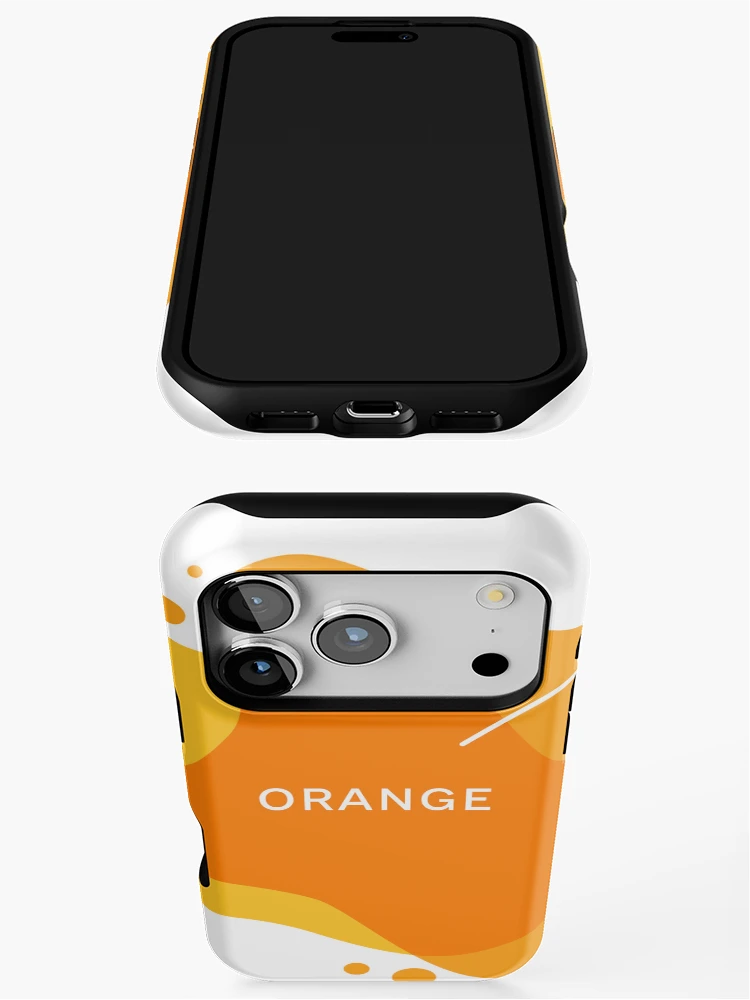 Thumbnail 3 of 4, iPhone Case, Abstract orange designed and sold by ReydaDesign.