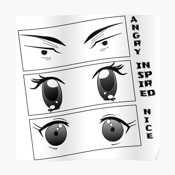 Pósters: Ojos Emociones De Anime | Redbubble Pósters: Ojos Emociones De Anime | Redbubble