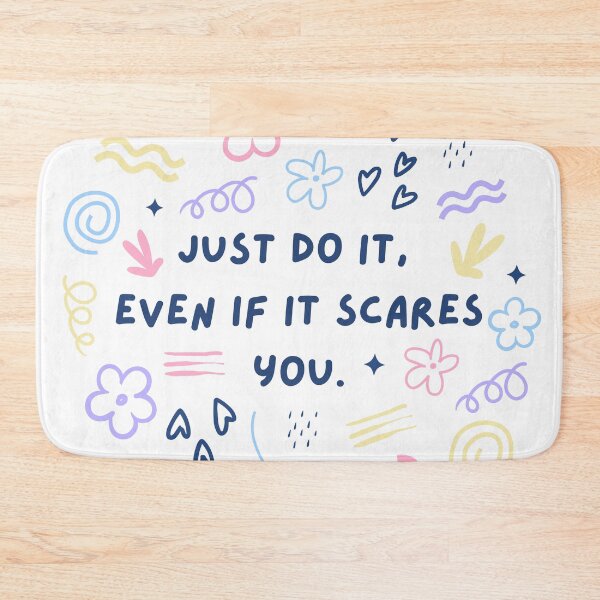 Item preview, Just do it, even if it scares you whimsical pattern designed and sold by CreativeStrand.