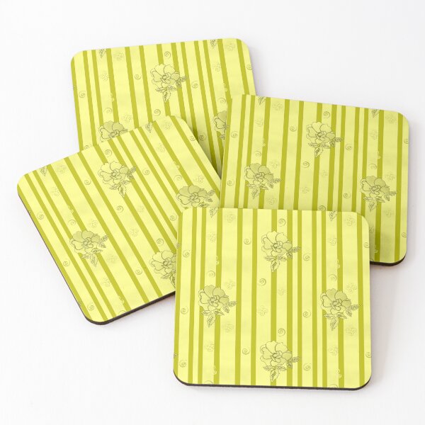 Item preview, Gold Fade Vertical Stripes with Gold Fade Roses Repeat 5748 designed and sold by Art in My Loft.