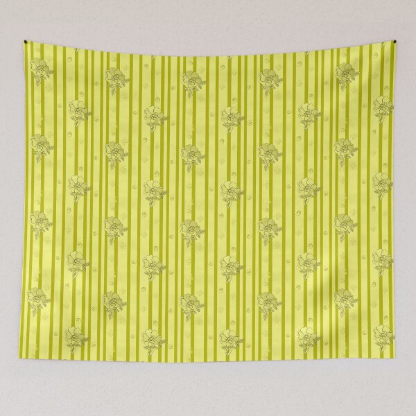Item preview, Gold Fade Vertical Stripes with Gold Fade Roses Repeat 5748 designed and sold by Art in My Loft.
