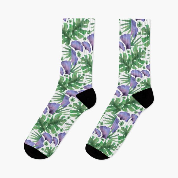 Item preview, Leaf and flower green and violet designed and sold by CarmenConsi.