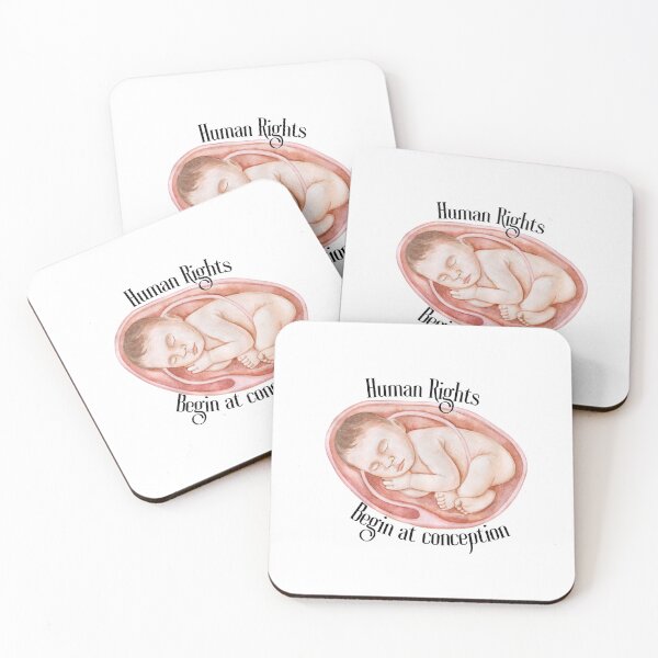 Item preview, Human Rights Begin at Conception Watercolor design 2 designed and sold by NonPCTruths.