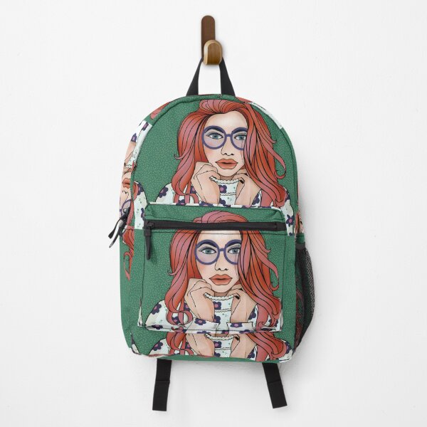 Item preview, Portrait Green pop girl illustration | green and red hair designed and sold by MartaCrokis.