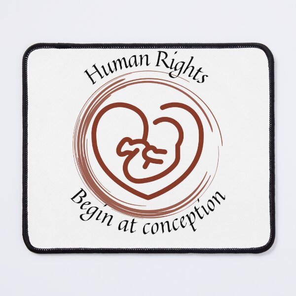 Aperçu de l'œuvre Les droits humains de Heart Baby commencent dès la conception créée et vendue par NonPCTruths.