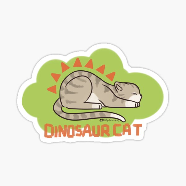 Dinosaur Cat Sticker
