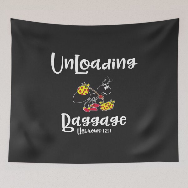 Item preview, Christian Design - Unloading Baggage - Hebrews 12 verse 1 designed and sold by simplydesignart.