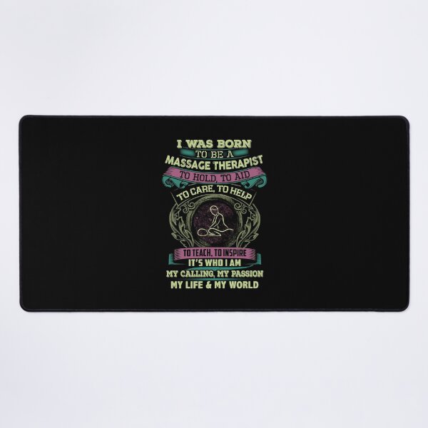 Item preview, I Was Born To Be A Massage Therapist designed and sold by triclownmerch.