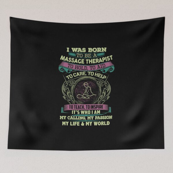 Item preview, I Was Born To Be A Massage Therapist designed and sold by triclownmerch.