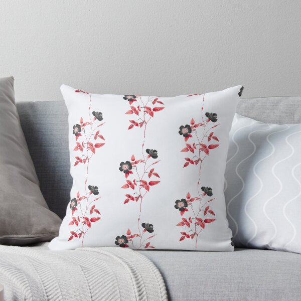 Item preview, Rosa Indica Stelligera Flower, Alternative Illustration - Black and Red Rose designed and sold by DaphneKstudio .