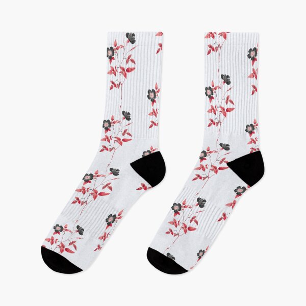 Item preview, Rosa Indica Stelligera Flower, Alternative Illustration - Black and Red Rose designed and sold by DaphneKstudio .