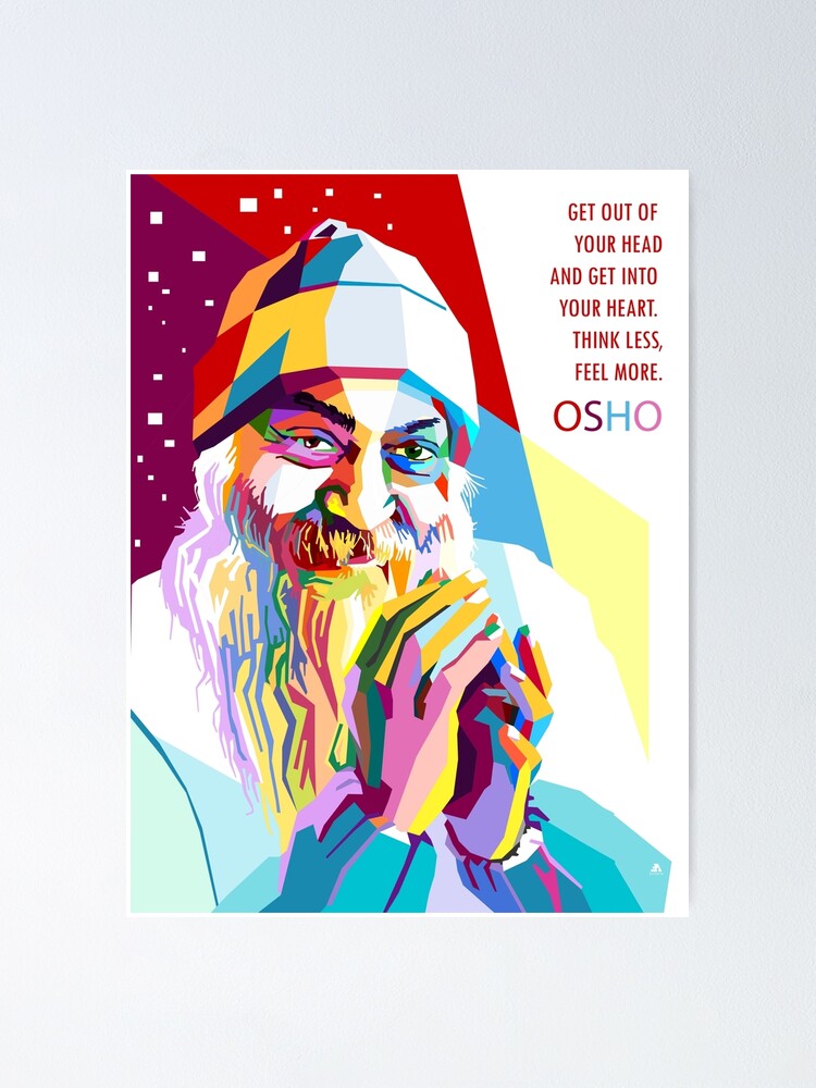 "OSHO - Sri Rajneesh" Poster for Sale by Davidevilboy | Redbubble