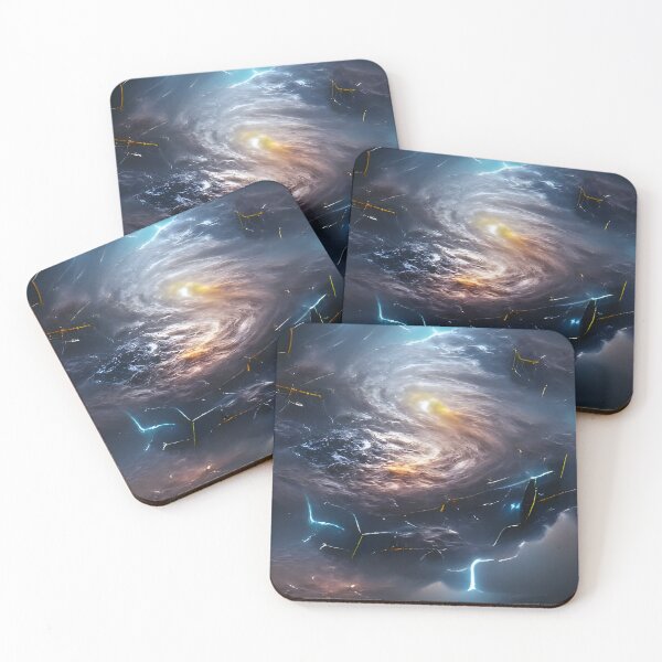 Item preview, AI Generated Art, Galaxy in Thunderstorm designed and sold by ACC .