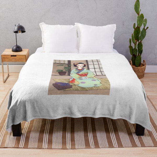 Item preview, kimono art, Japanese girl art, Japanese ink art, Traditional Japanese Art, Japanese retro, graceful women, Chinese Traditional Digital Art, vintage retro Aesthetics. designed and sold by MsLuciaStore.