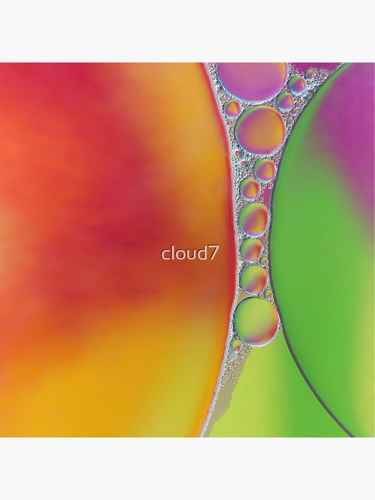 Thumbnail 4 of 4, Clock, Abstract bubble background. designed and sold by cloud7.