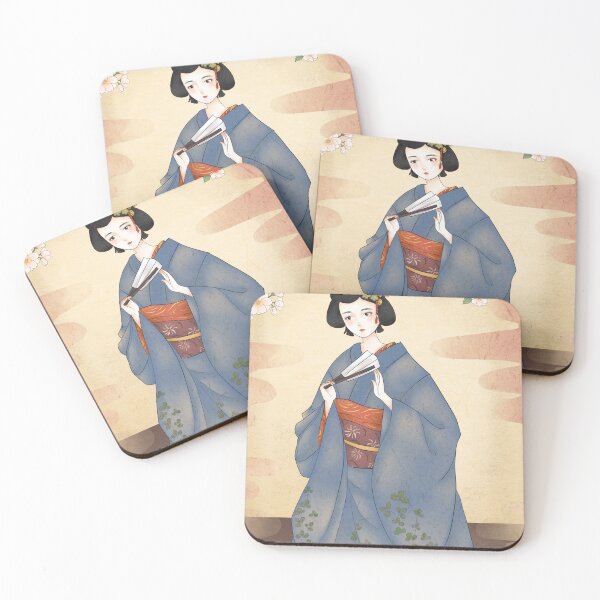 Item preview, kimono art, Japanese girl art, Japanese ink art, Traditional Japanese Art, Chinese ink art, Traditional Chinese Aesthetic, Chinese Traditional Art, vintage retro Aesthetics. designed and sold by MsLuciaStore.