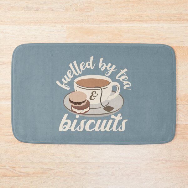 Item preview, Fuelled By Tea And Biscuits Fun Slogan designed and sold by TrulyEpoque.