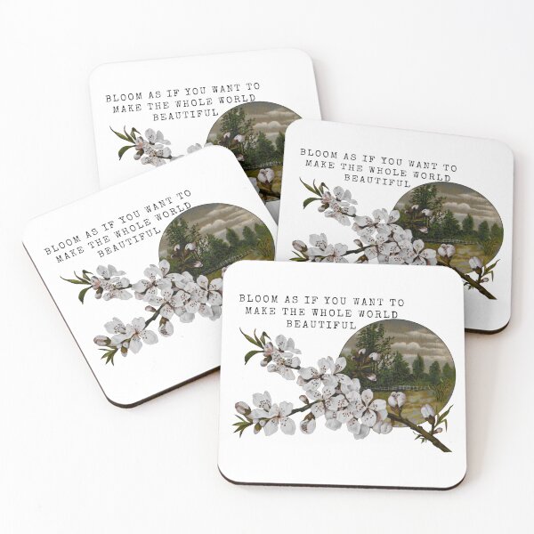 Item preview, Bloom As If You Want To Make The Whole World Beautiful - Motivational Quote designed and sold by ArtOfStars.