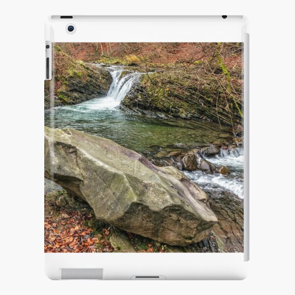 forest river with stones and moss iPad Snap Case
