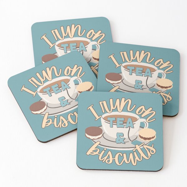 Item preview, I Run On Tea And Biscuits Fun Slogan designed and sold by TrulyEpoque.