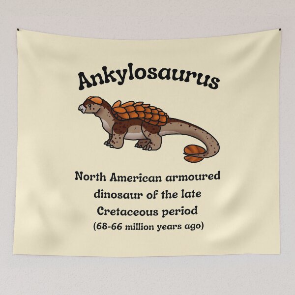 Item preview, Ankylosaurus, dinosaur, Cretaceous, paleoart, illustration   designed and sold by allycat57.