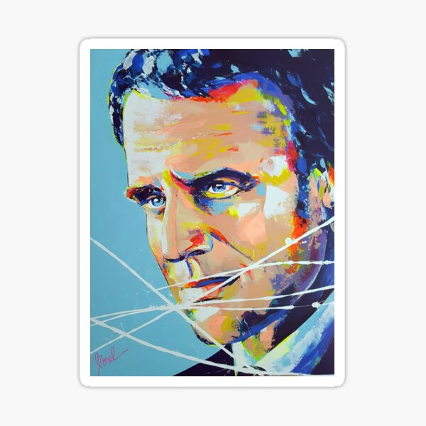 Président Emmanuel Macron Artpainting Sticker
