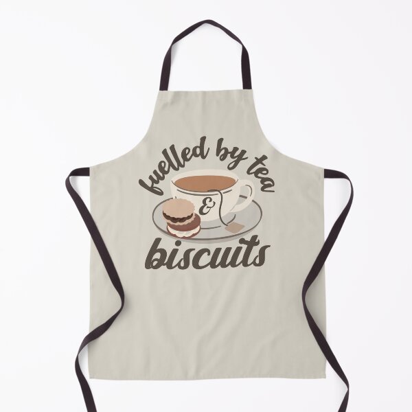 Item preview, Dark Font Fuelled By Tea And Biscuits Fun Slogan designed and sold by TrulyEpoque.
