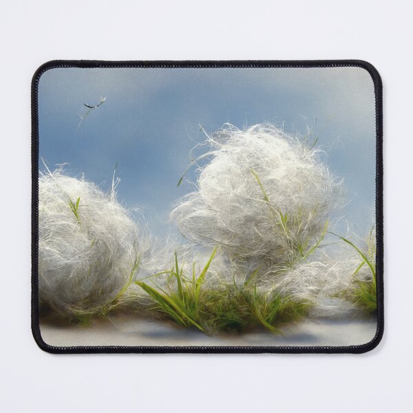 Item preview, cotton balls on a windy field 2 designed and sold by Mike Kiev art.