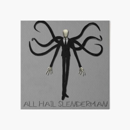 Slenderman Art Board Print by Vanum-Chan