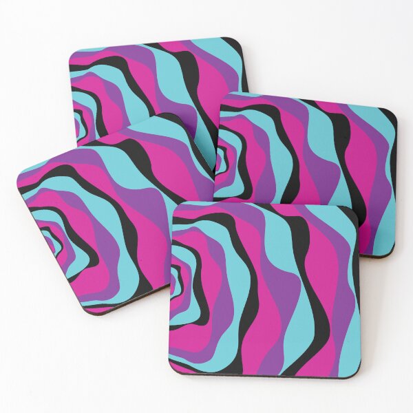 Item preview, Ebb and Flow 4 - Pink, Purple, Blue and Black  designed and sold by LAEC-Shop.