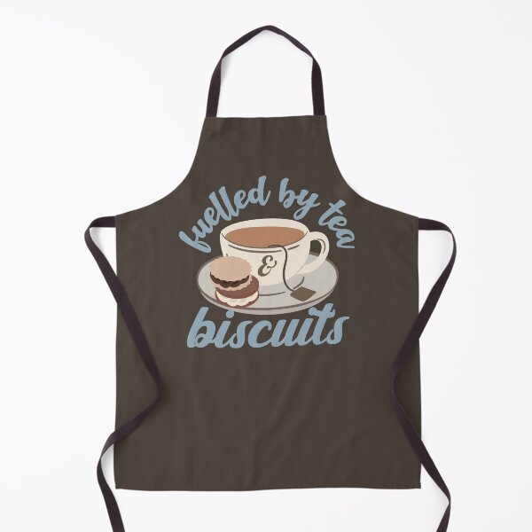 Item preview, Pastel Blue Fuelled By Tea And Biscuits Fun Slogan designed and sold by TrulyEpoque.