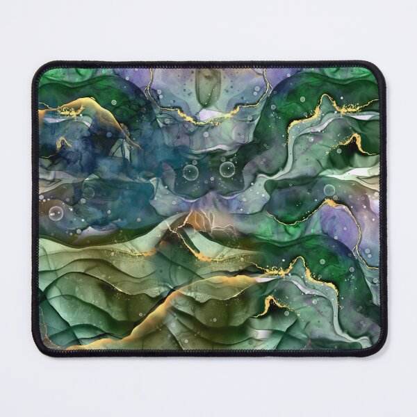 Item preview, Green Gold Ink Abstract designed and sold by Alemi.