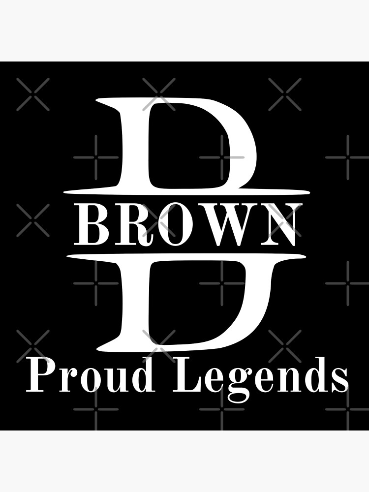 "Brown Family Monogram displays proud family characteristics" Poster