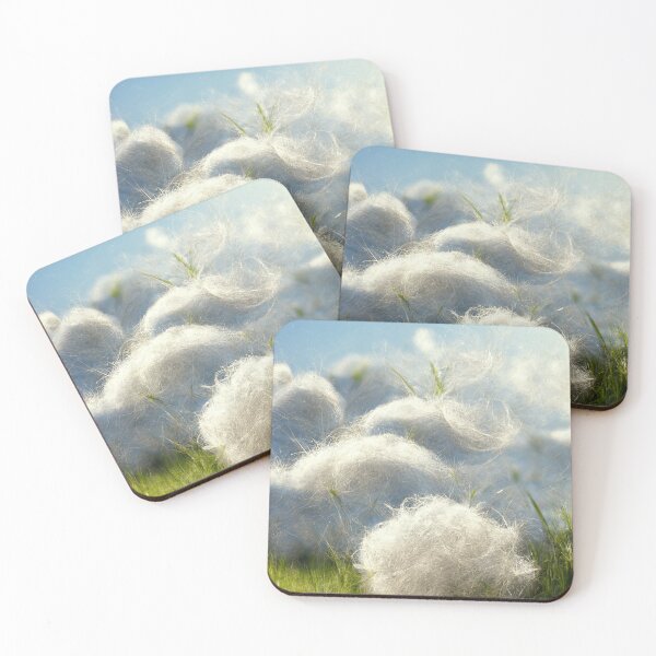 Item preview, Copy of cotton balls on a windy field 4 designed and sold by Mike Kiev art.