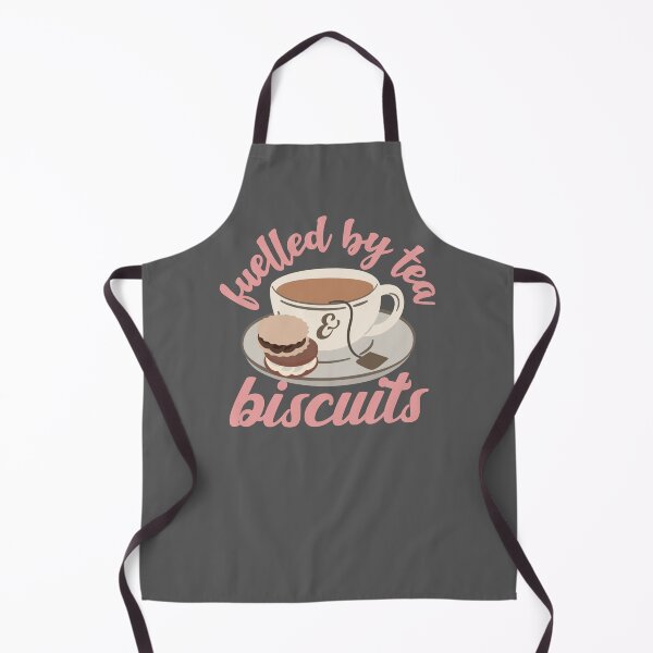 Item preview, Pastel Pink Fuelled By Tea And Biscuits Fun Slogan designed and sold by TrulyEpoque.