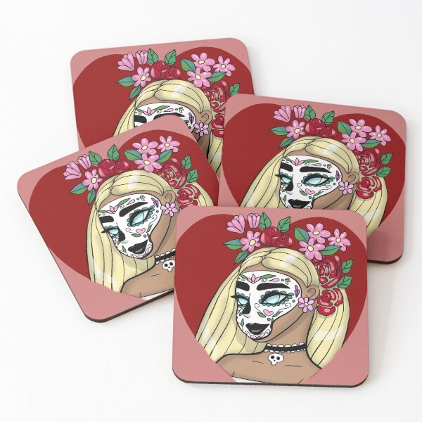 Artikelvorschau, Zuckerschädel-Kunst-Mädchen entworfen und verkauft von La Loca.