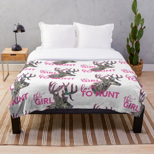 Item preview, Girl Hunter Pink Camouflage Whitetail Buck Deer, Big Camo Buck Head, Deer Hunting Design designed and sold by LifeCrush.