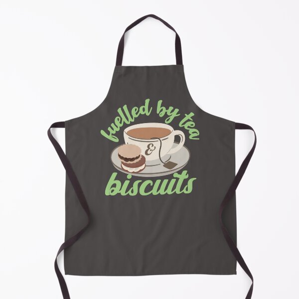 Item preview, Pastel Green Fuelled By Tea And Biscuits Fun Slogan designed and sold by TrulyEpoque.
