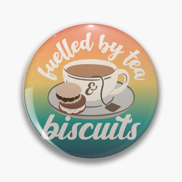 Item preview, Ombre Fuelled By Tea And Biscuits Fun Slogan designed and sold by TrulyEpoque.