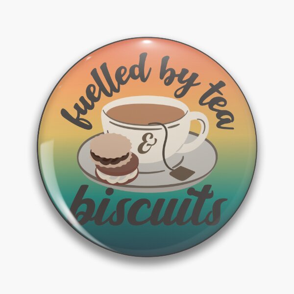 Item preview, Fuelled By Tea And Biscuits Fun Slogan Light Ombre designed and sold by TrulyEpoque.