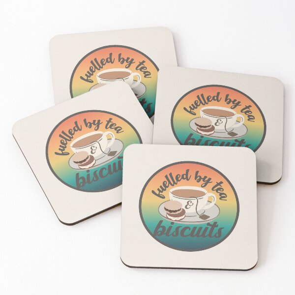 Item preview, Fuelled By Tea And Biscuits Fun Slogan Light Ombre designed and sold by TrulyEpoque.
