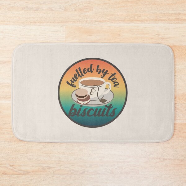 Item preview, Fuelled By Tea And Biscuits Fun Slogan Light Ombre designed and sold by TrulyEpoque.