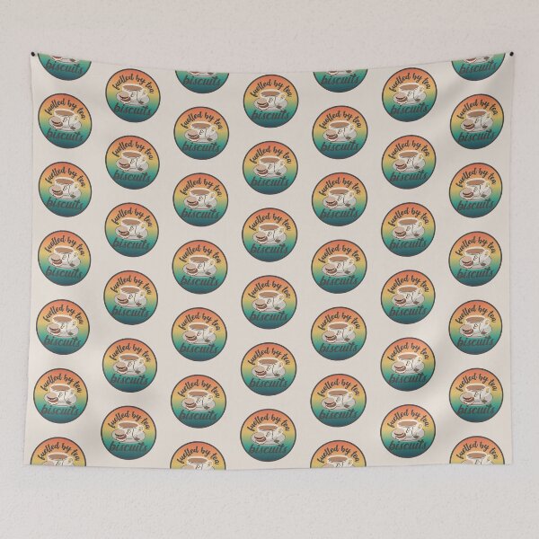 Item preview, Fuelled By Tea And Biscuits Fun Slogan Light Ombre designed and sold by TrulyEpoque.