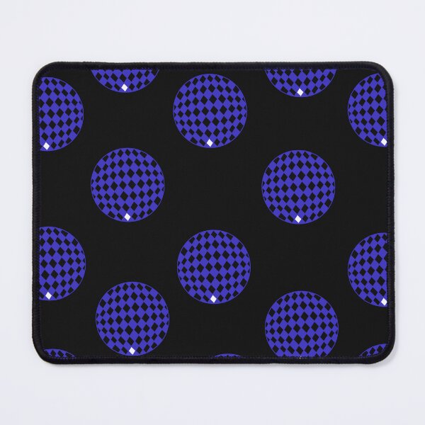 Item preview, Porcelain blue and white checked circle design designed and sold by virtualedu.