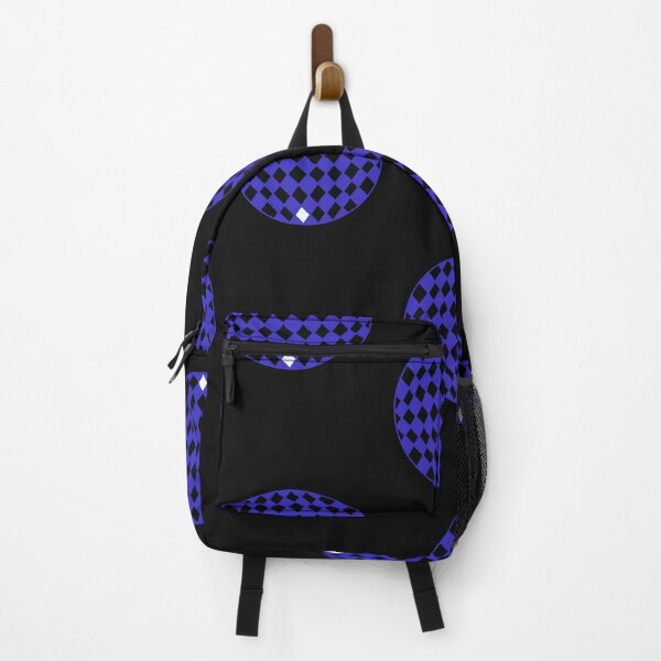 Item preview, Porcelain blue and white checked circle design designed and sold by virtualedu.